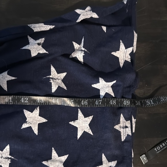 Lane Bryant Navy Distressed Stars July 4th Summer Maxi Tank Dress Size 18/20 - Picture 6 of 6